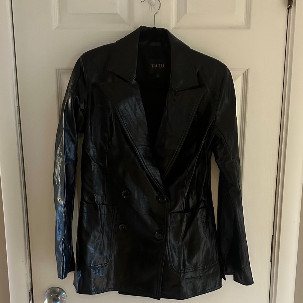 Truth Women's Black Leather Jacket